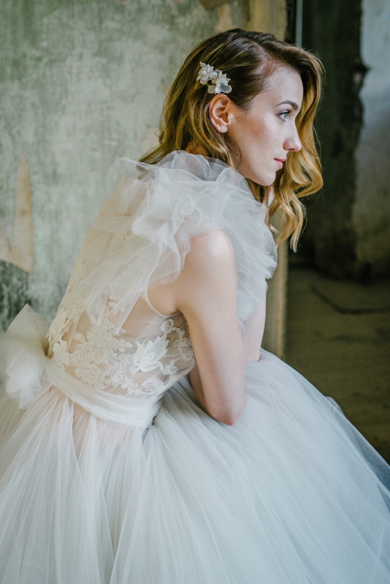 DIANE | Delicate floral beaded bridal hair pins