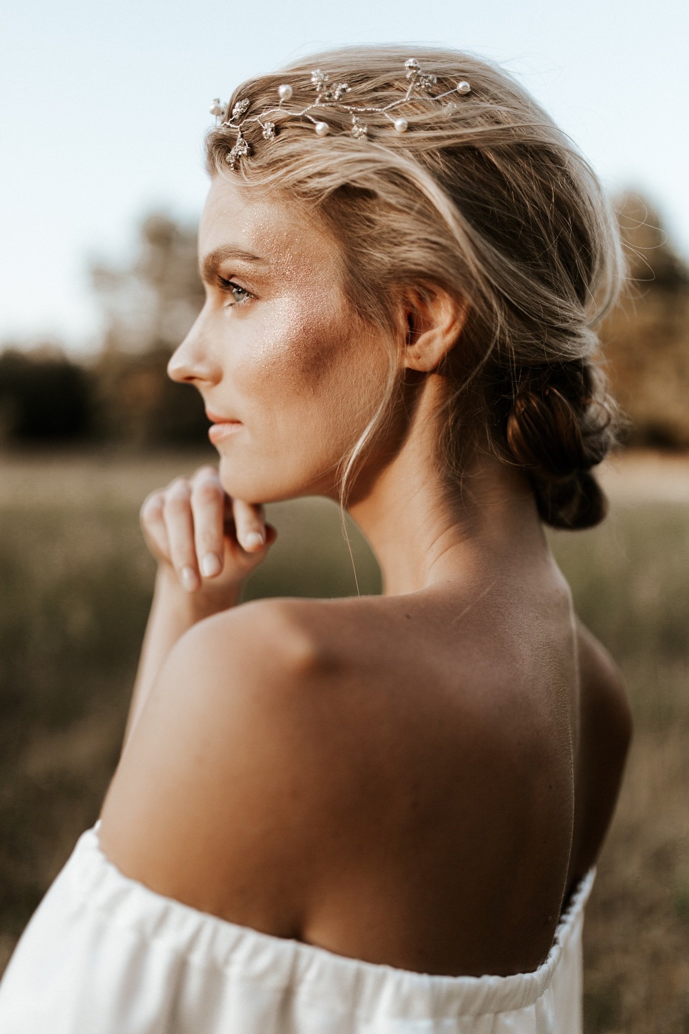 Pruudi juukseehe swarovski kristallidega